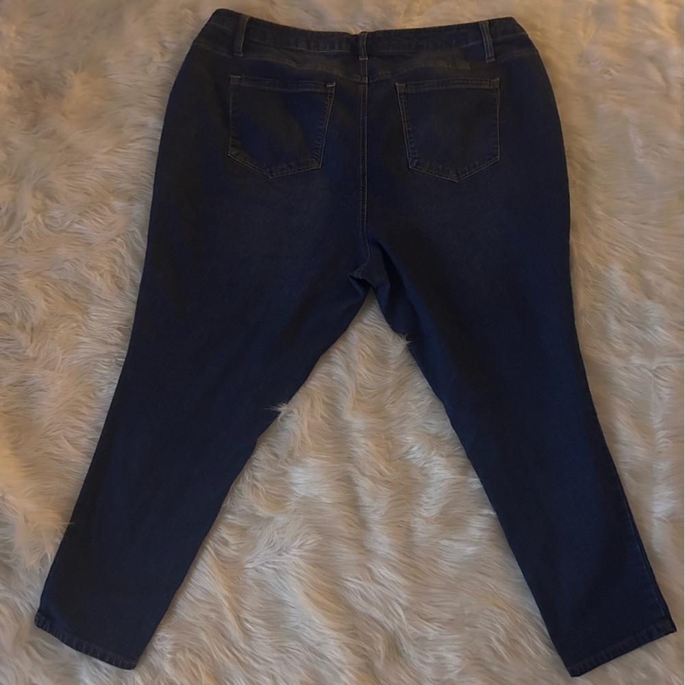 1822 Denim Women's Dark Blue Jeans 20W - Picture 3 of 9